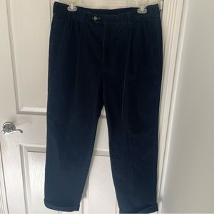 VINTAGE TOMMY HILFIGER Men’s Black Corduroys w/Cuff | 38 Waist | 38x30